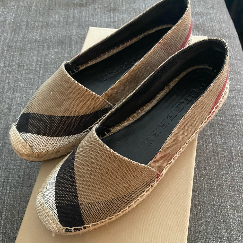 Burberry espadrilles.